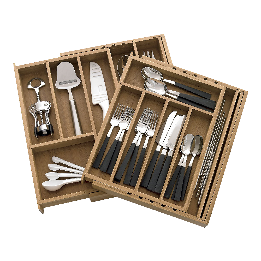 Expandable Bamboo Gadget Tray - Image 3